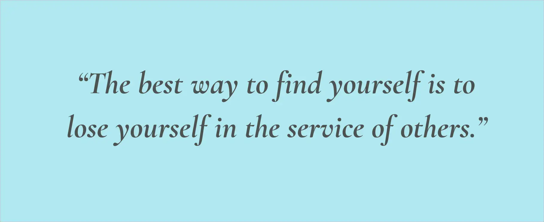 An inspiring customer service quote