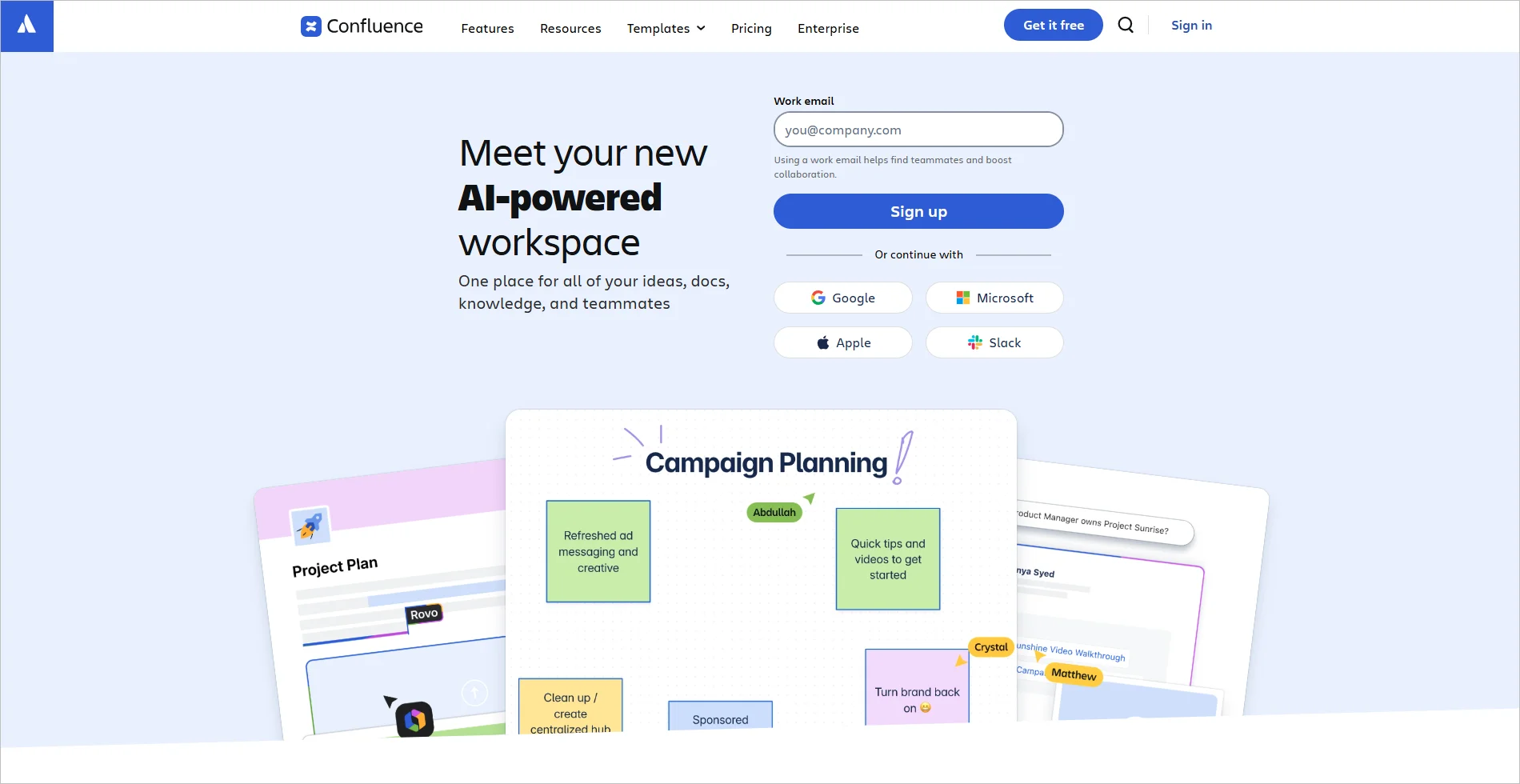 Confluence internal knowledge base for team collaboration and dynamic content sharing