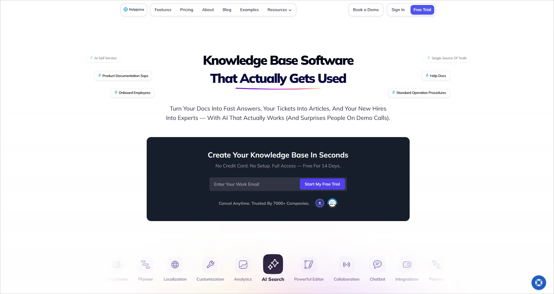 Helpjuice internal knowledge base software for creating, sharing, and managing content