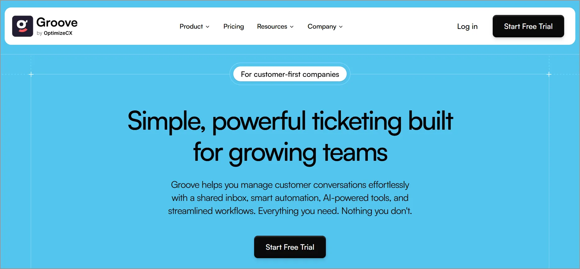 Groove ecommerce help desk software