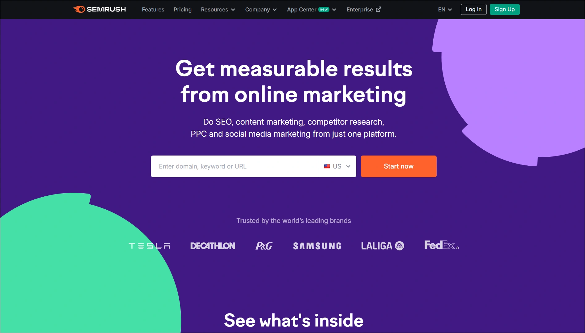 Semrush fo SEO