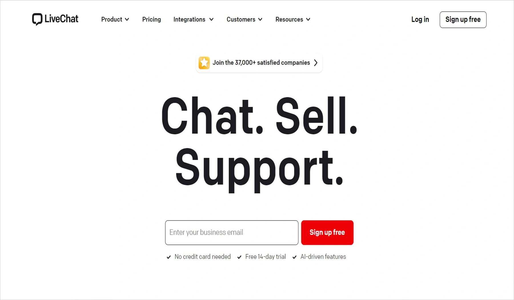 LiveChat customer service tool