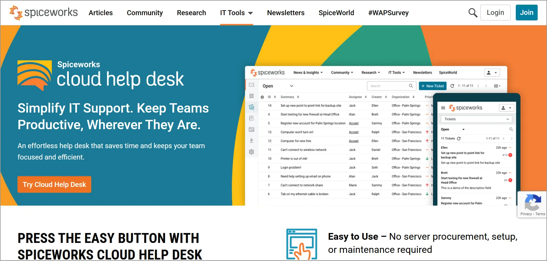Spiceworks Help Desk Software