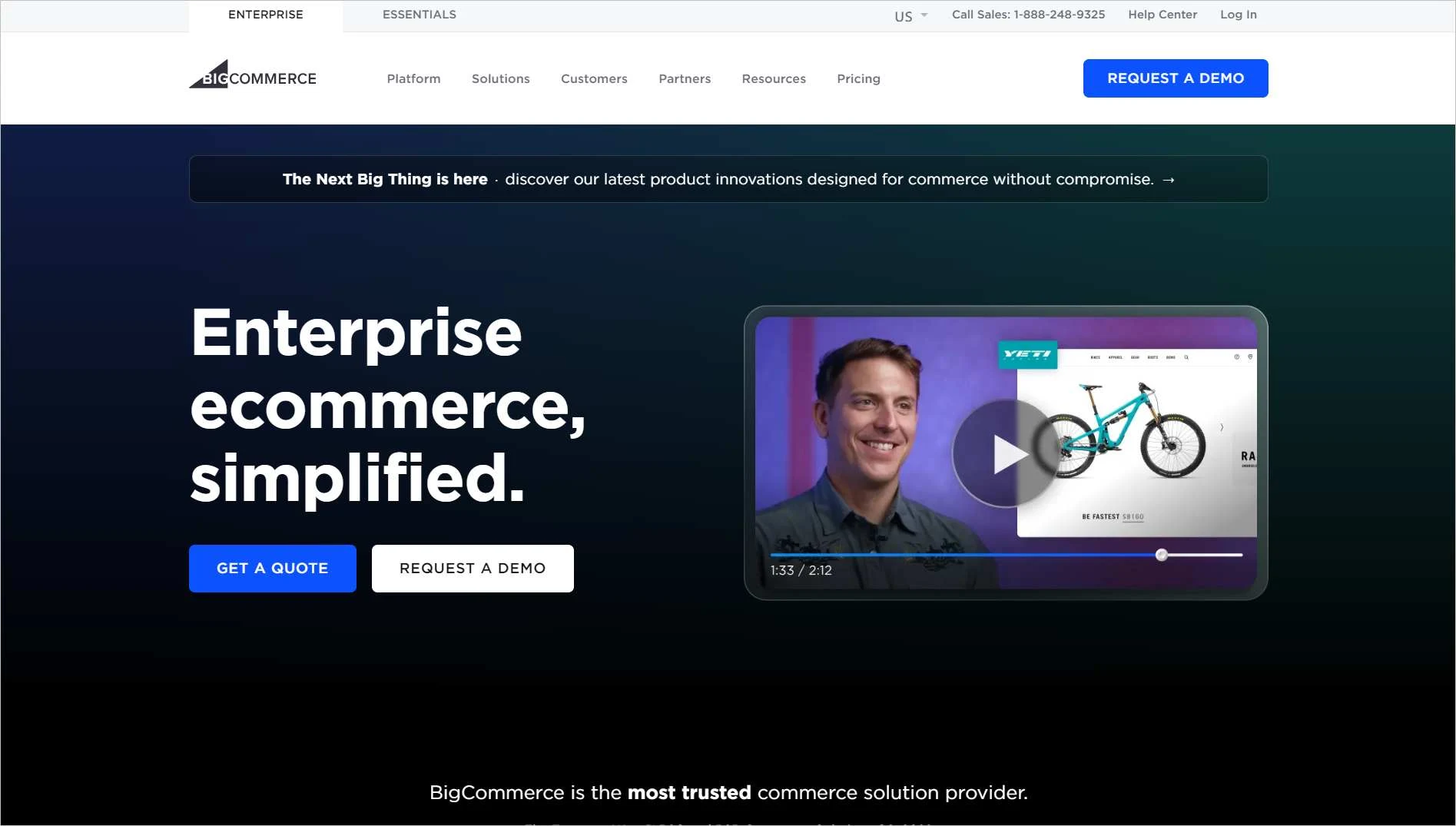 BigCommerce ecommerce platform