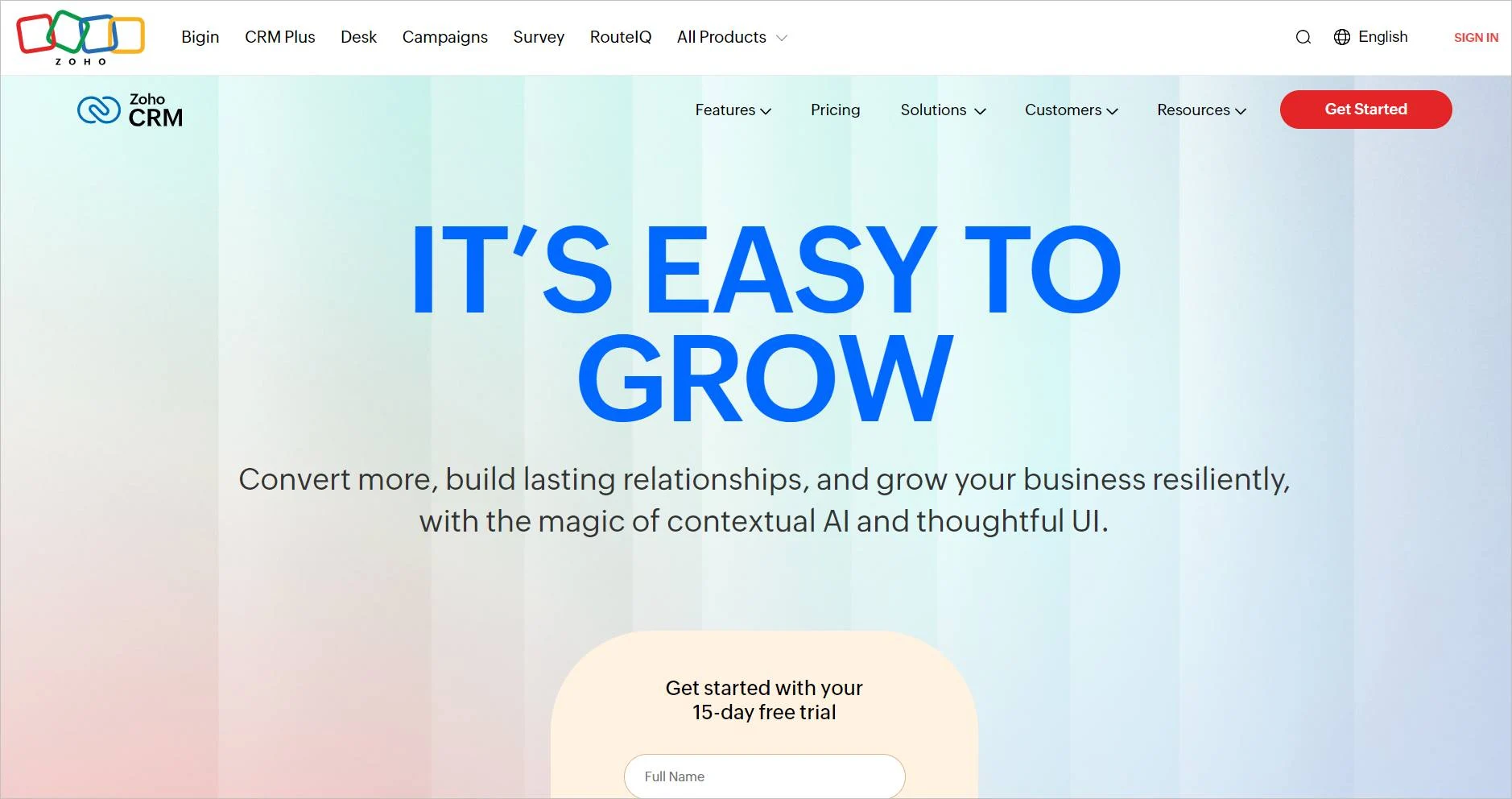 Zoho CRM
