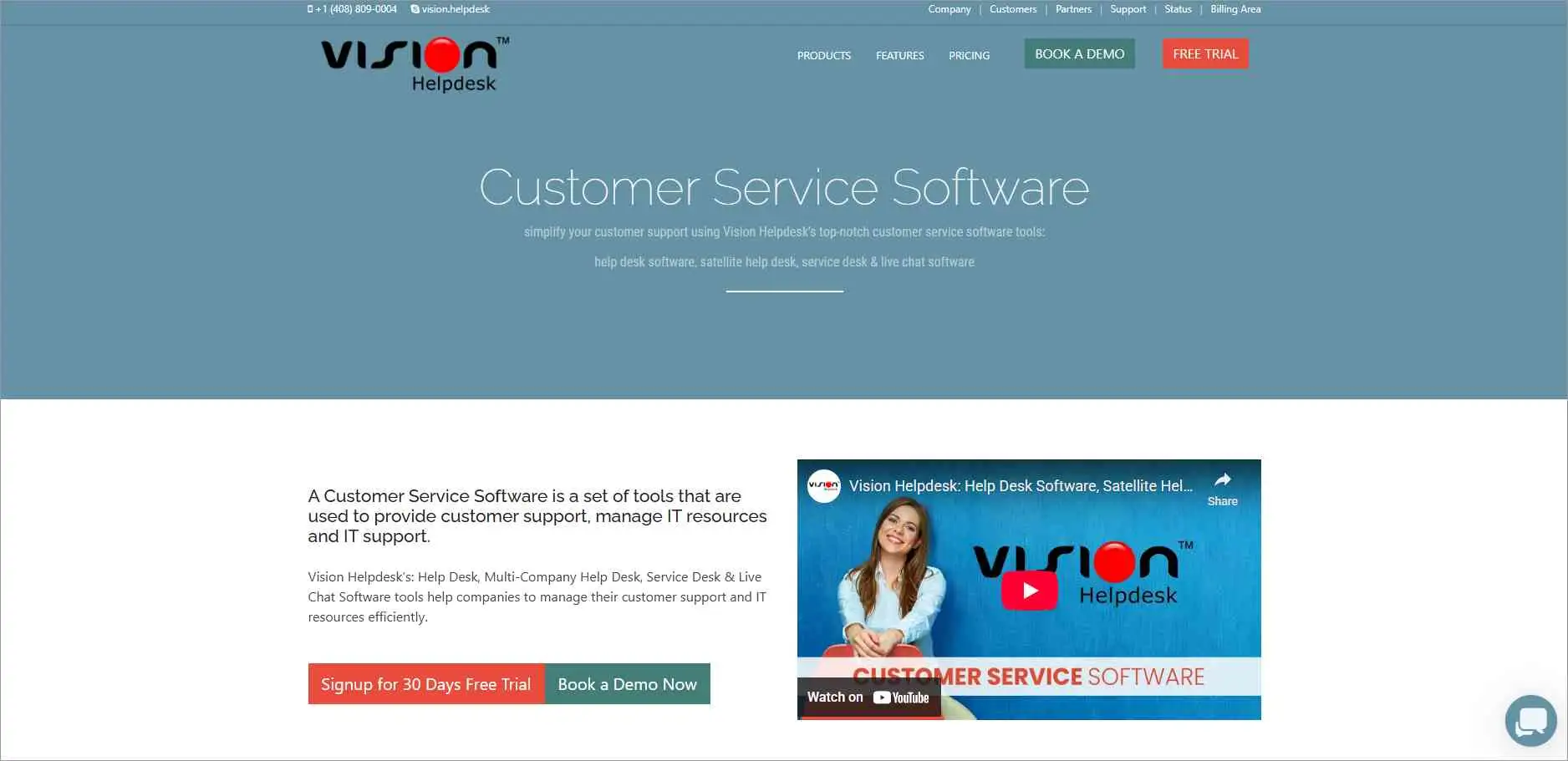 Vision Helpdesk customer support software working as a LiveAgent alternative with omnichannel support