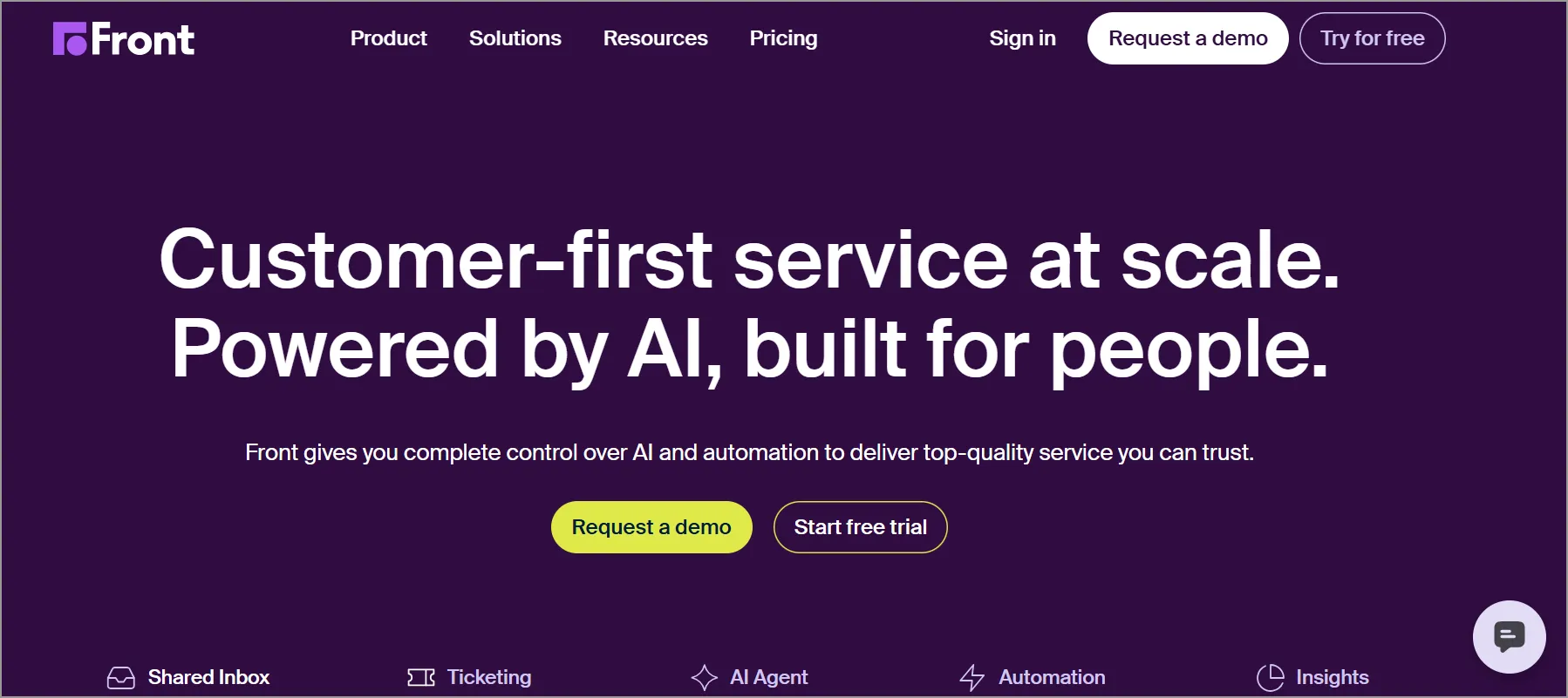 Front cloud-based help desk