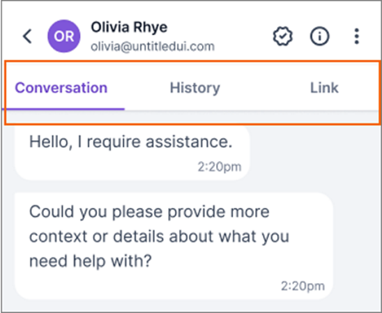 Live chat release: All in one conversation view