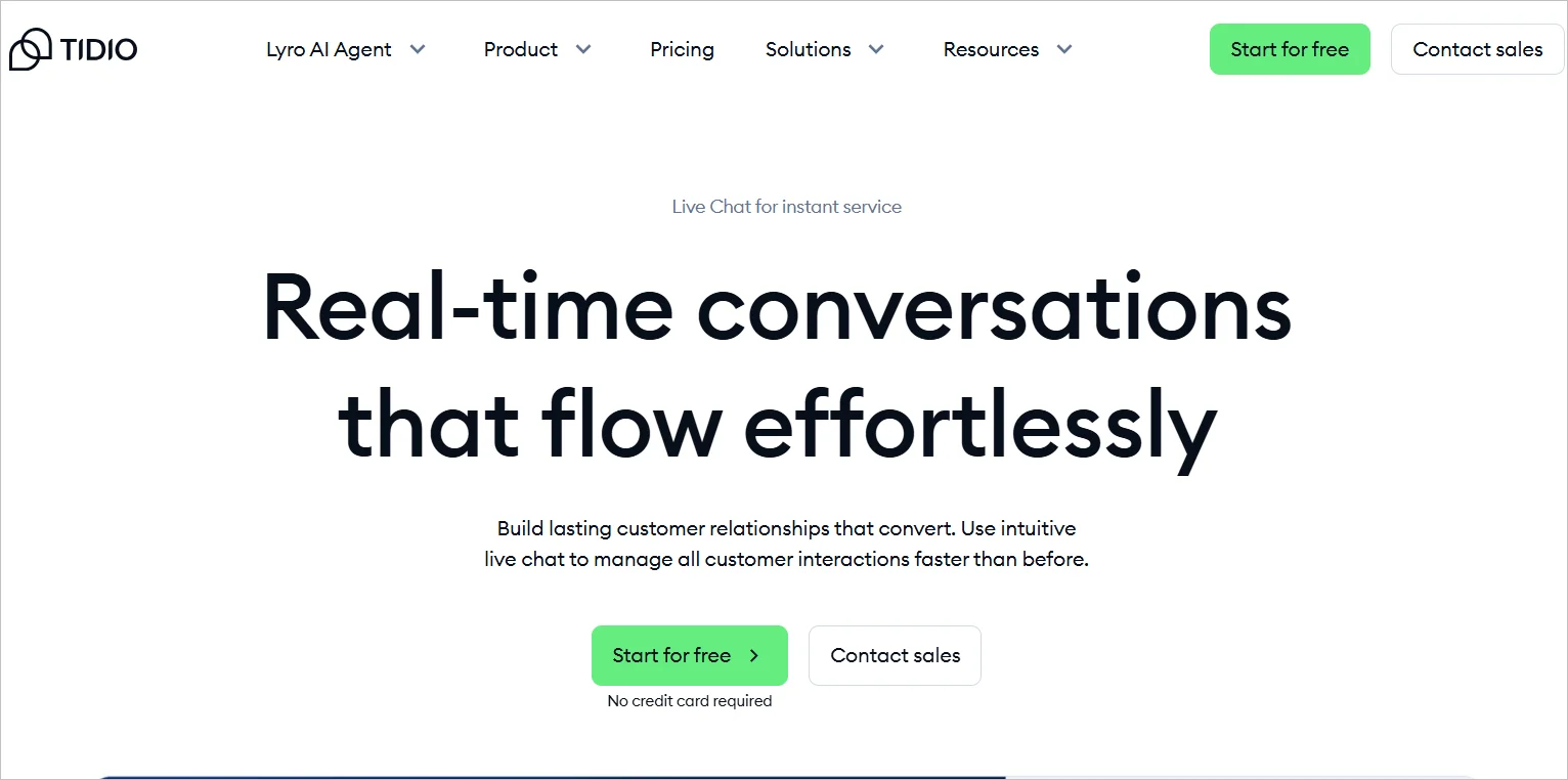 Tido home page with the headline "Real-time conversations that flow effortlessly."