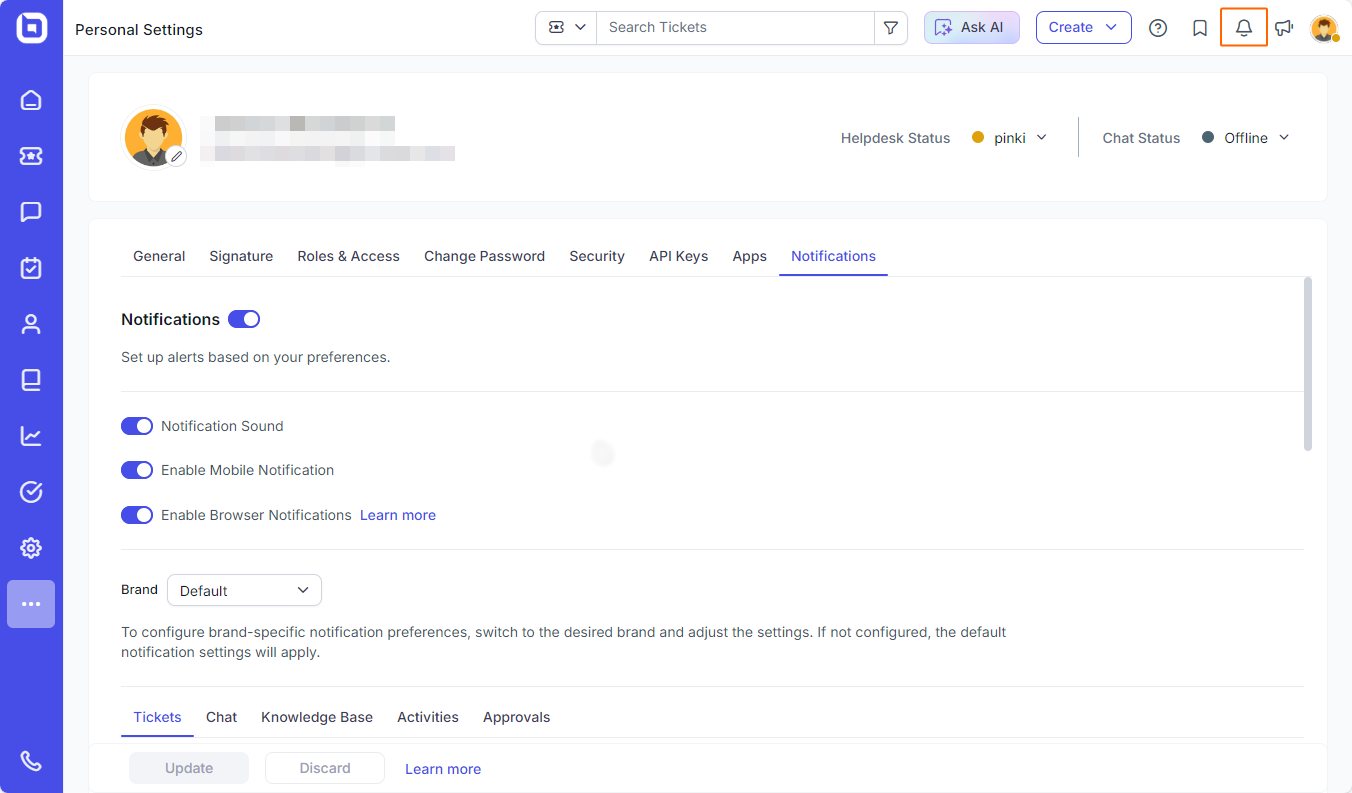 Live chat release: Custom in app notifications