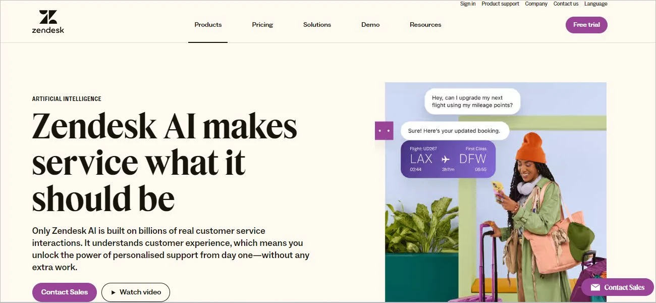 Zendesk AI Customer Service Software