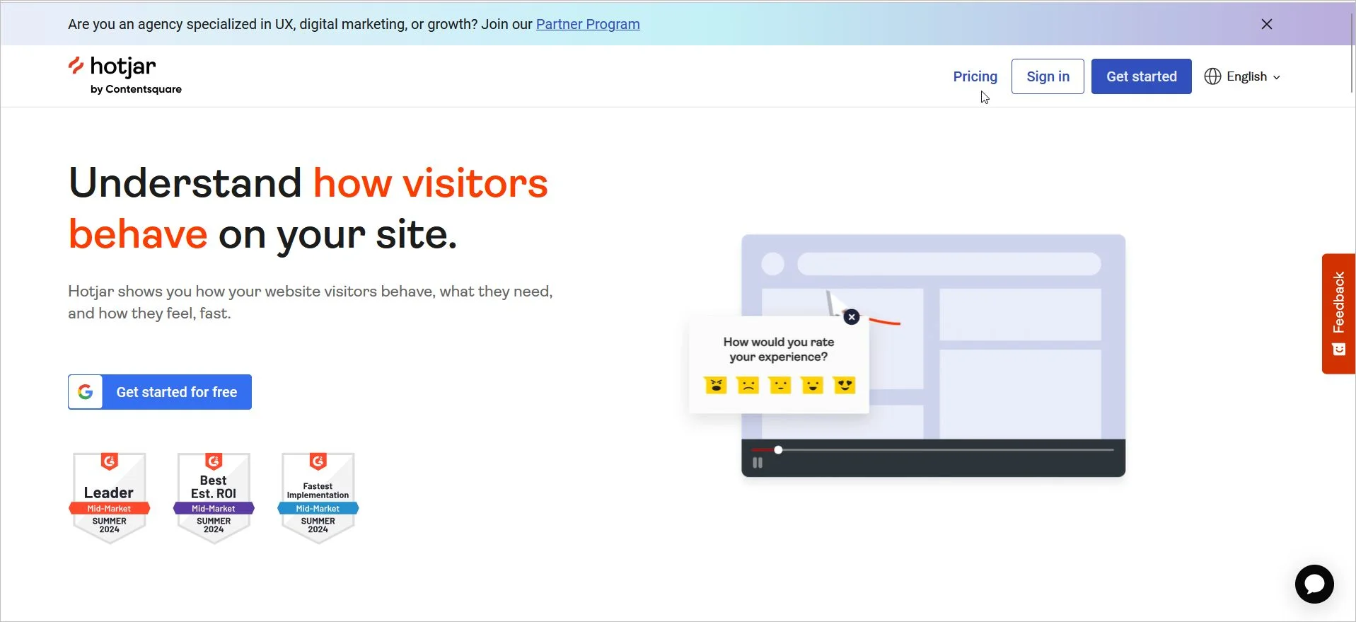 Hotjar Home Page