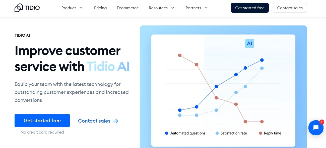 Tidio AI Customer Service Software