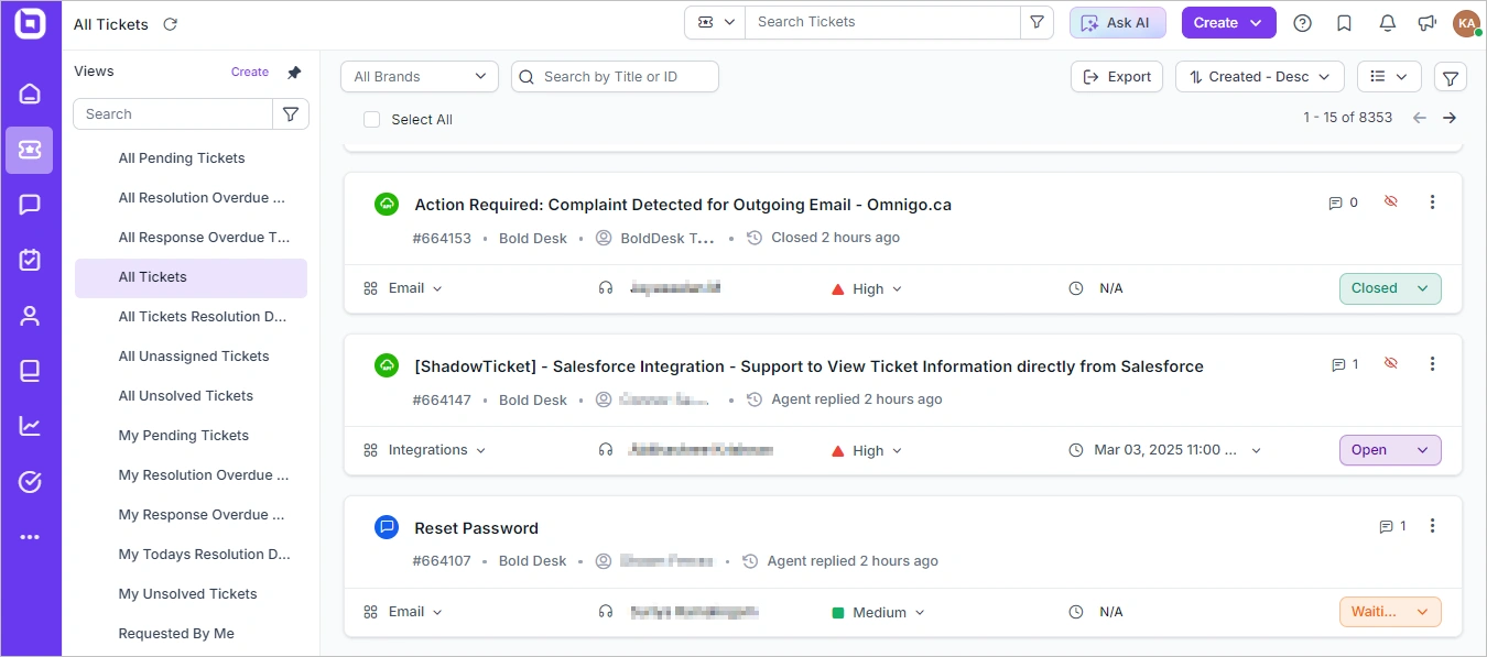 BoldDesk Ticketing System