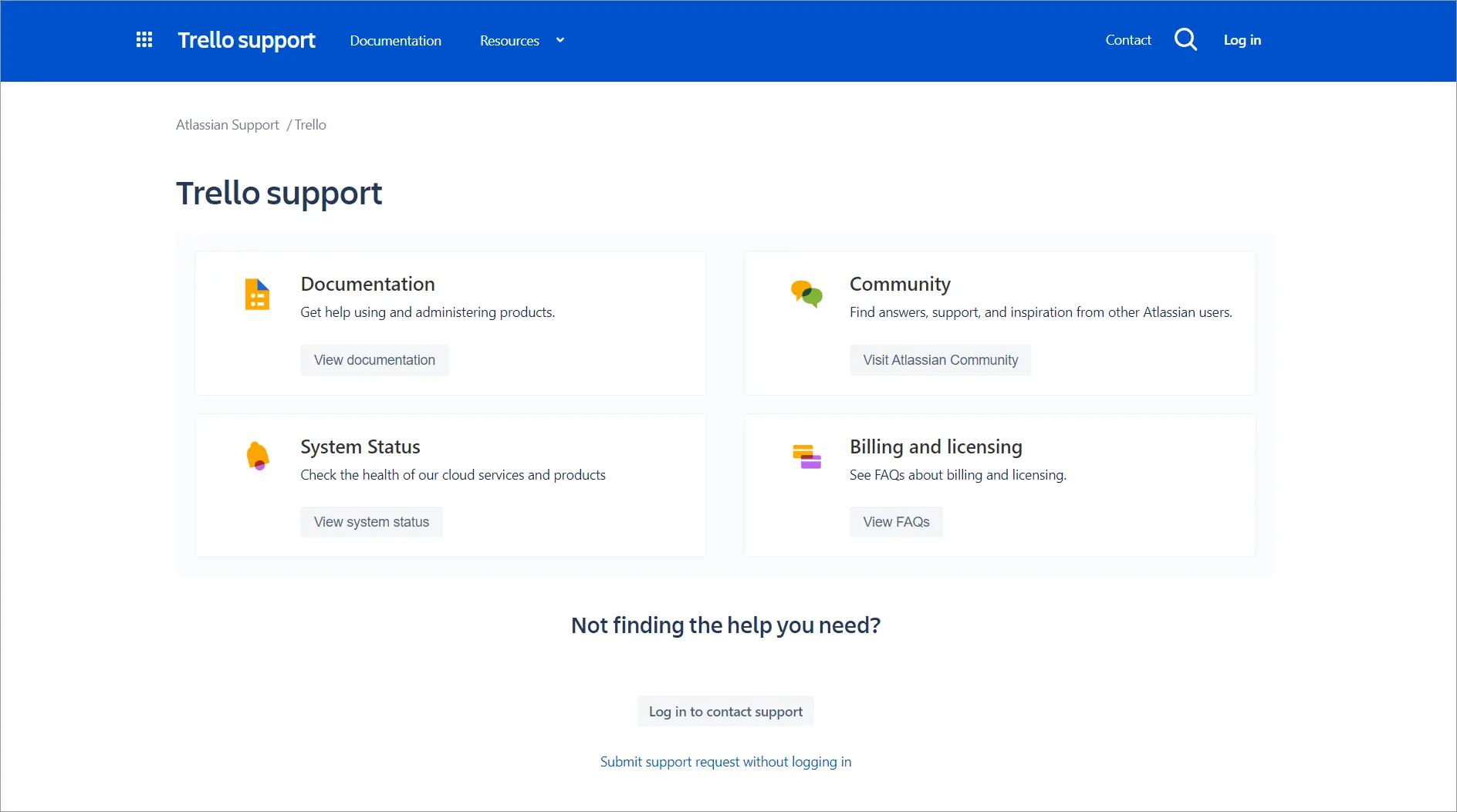 Trello knowledge base example