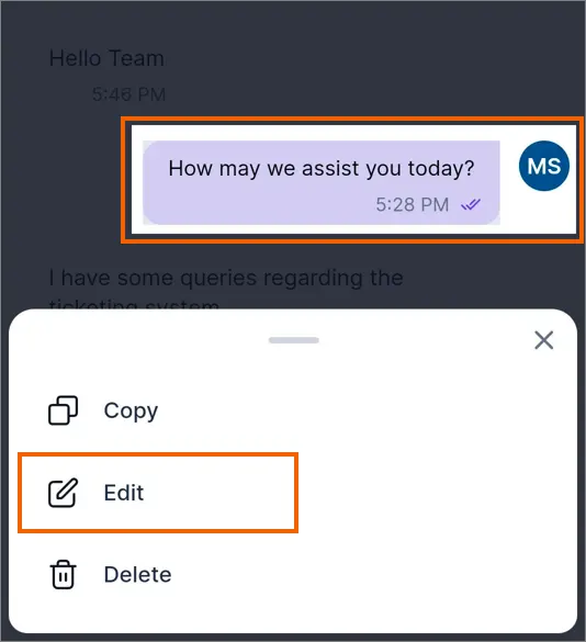 Edit message: Revise with ease
