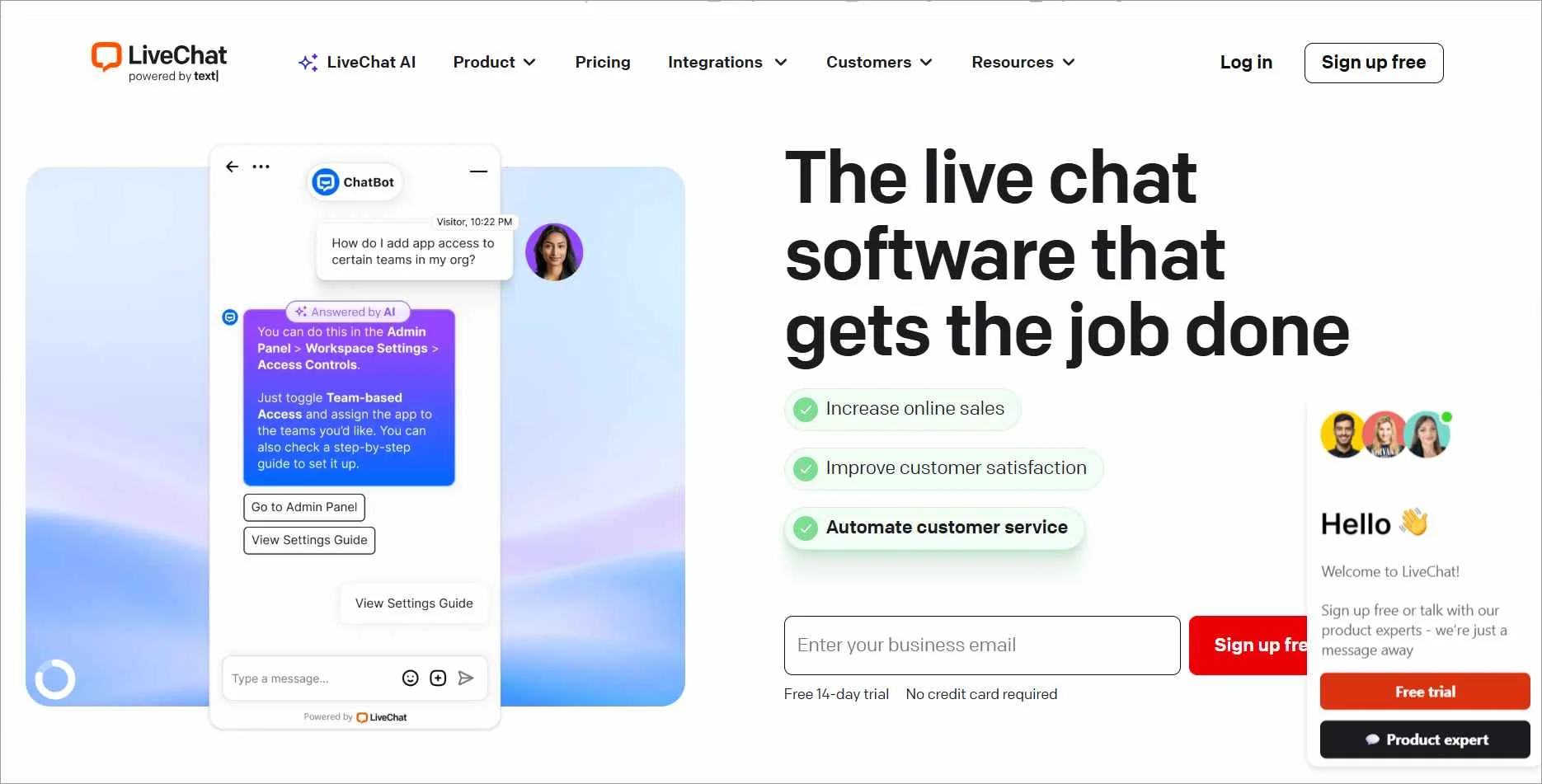LiveChat Software Solution