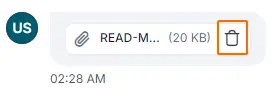 Delete attachment