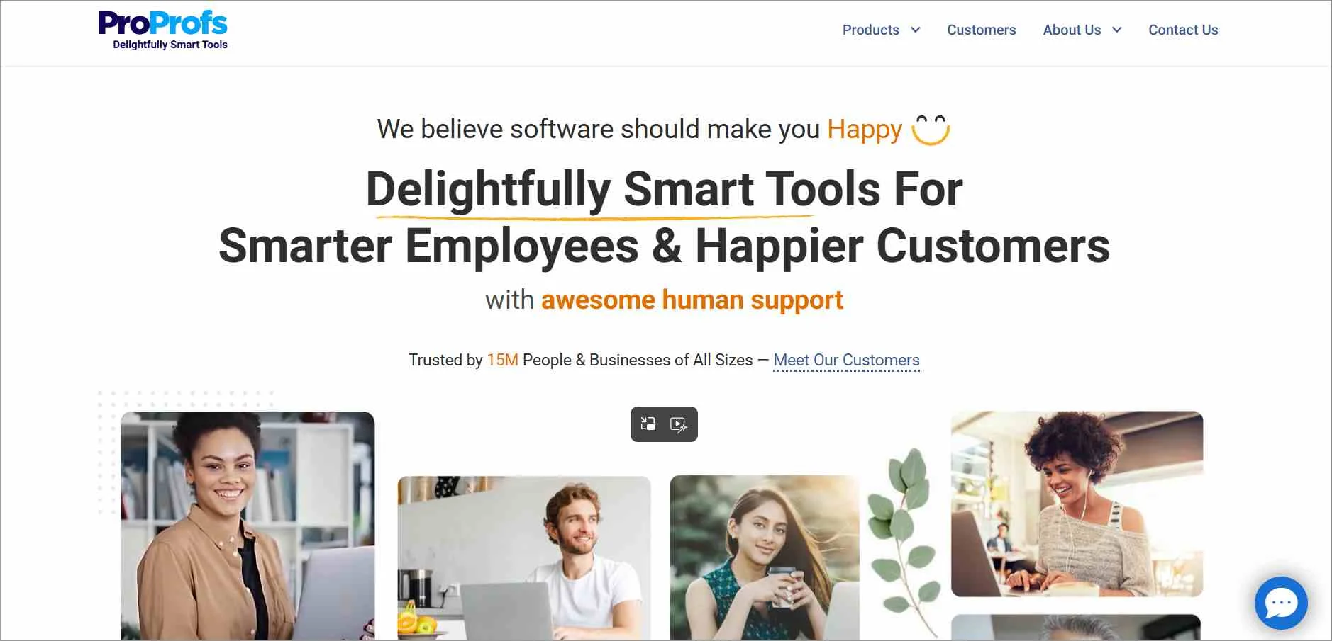 Best Ticketing system ProProfs help desk interface with human support