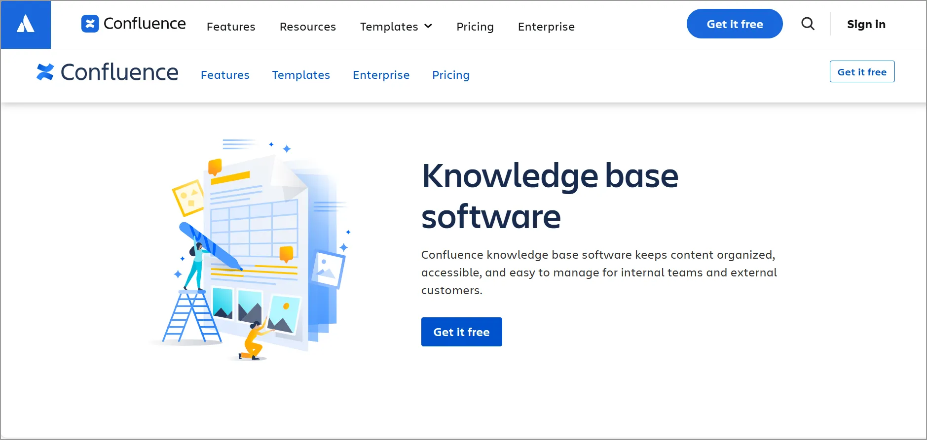 Confluence SaaS Knowledge Base