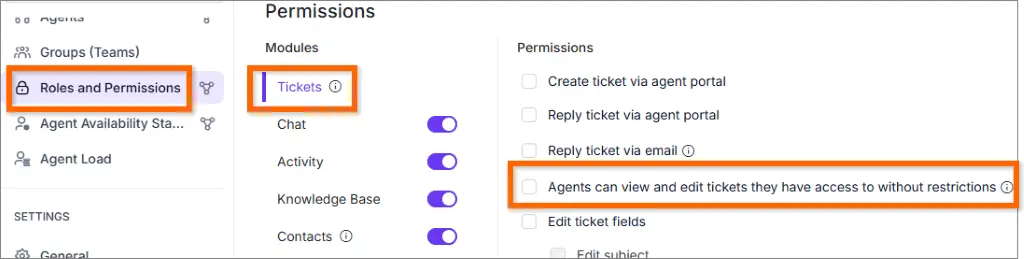View-Only Ticket Access