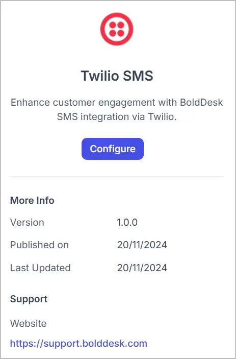 SMS integration