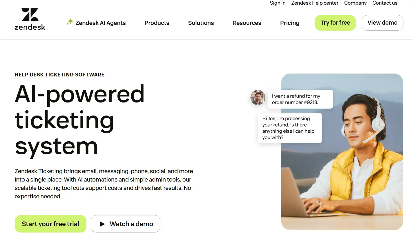 Zendesk Ticketing Software
