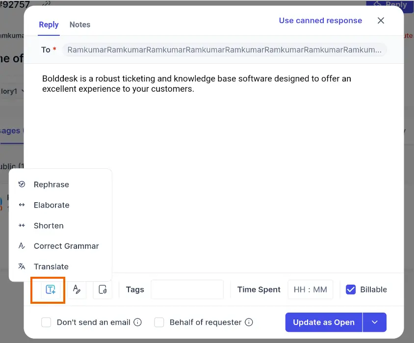Enhanced Responses with AI Assistance 