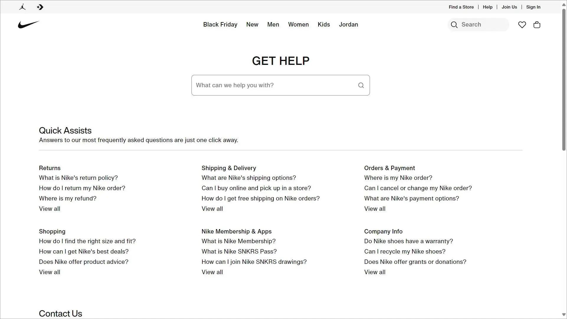 Nike knowledge base examples