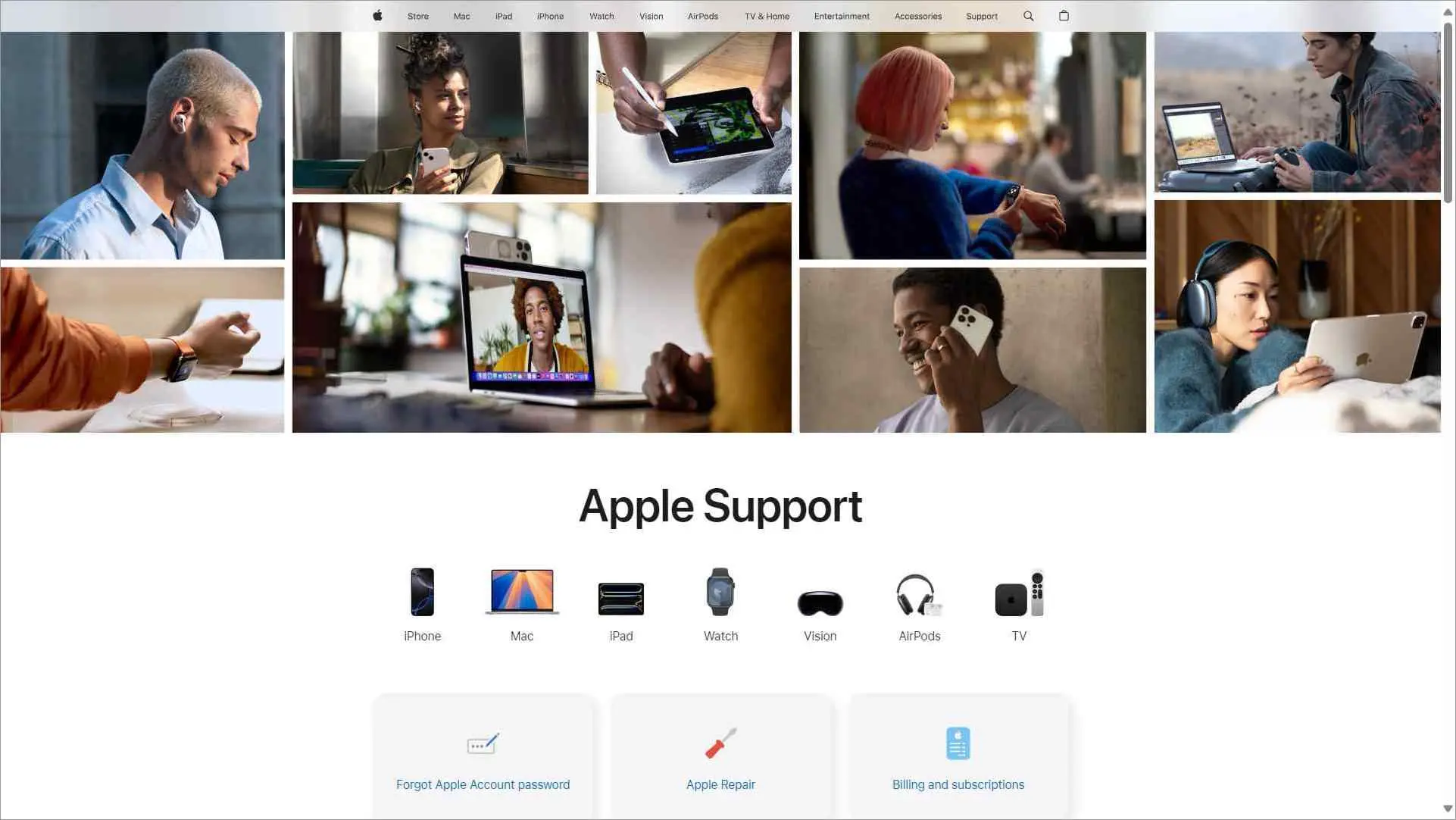 Apple knowledge base example