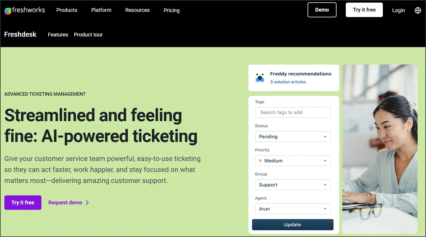 Freshdesk Ticketing System