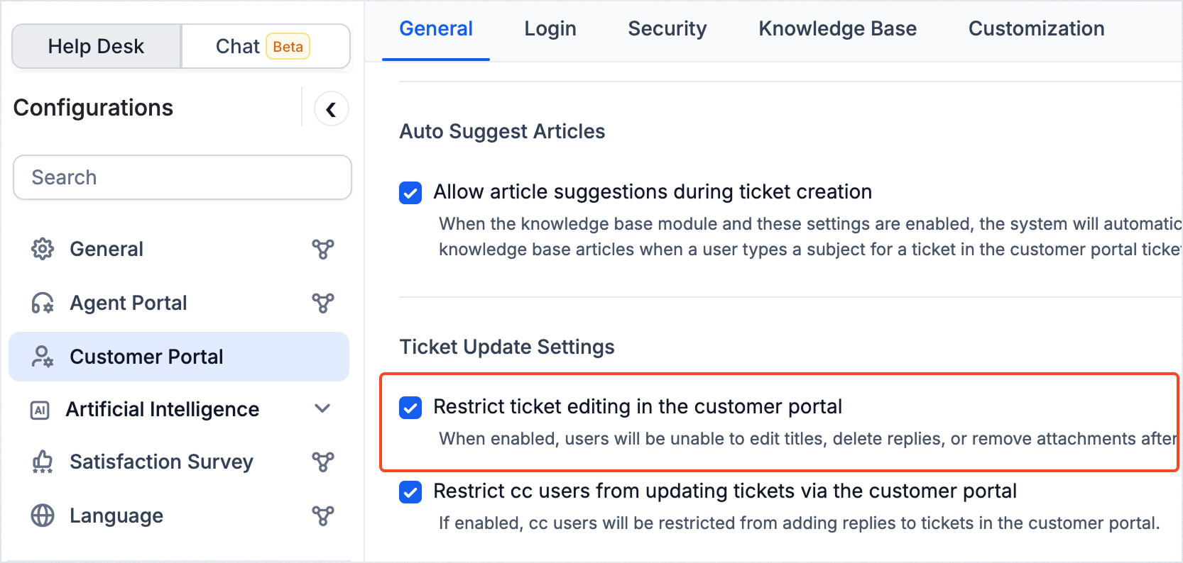 restrict ticket editing 