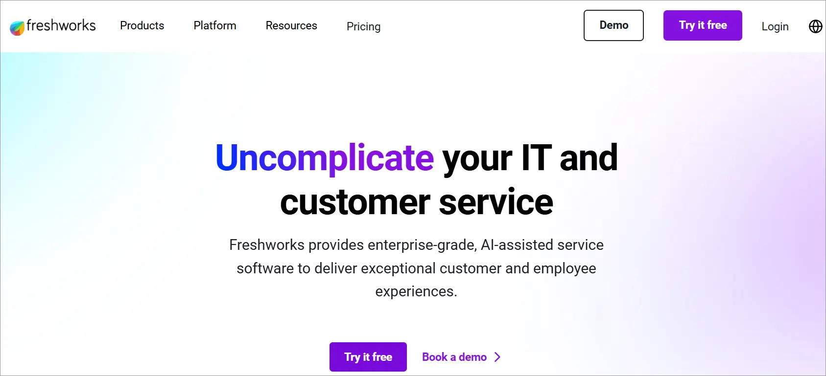 Uncomplicate your IT and customer service with FreshDesk