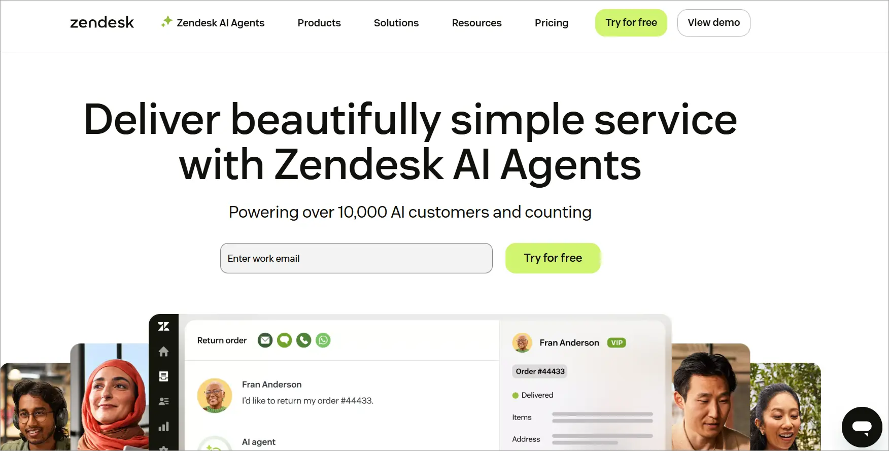 Zendesk AI Customer Service Software