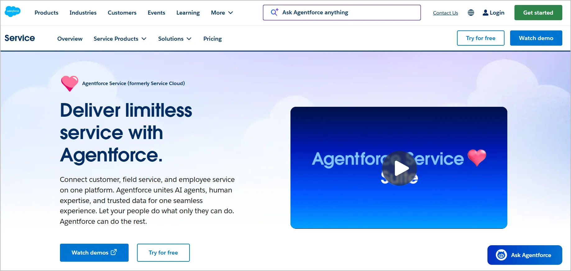 Salesforce Service Cloud help desk software