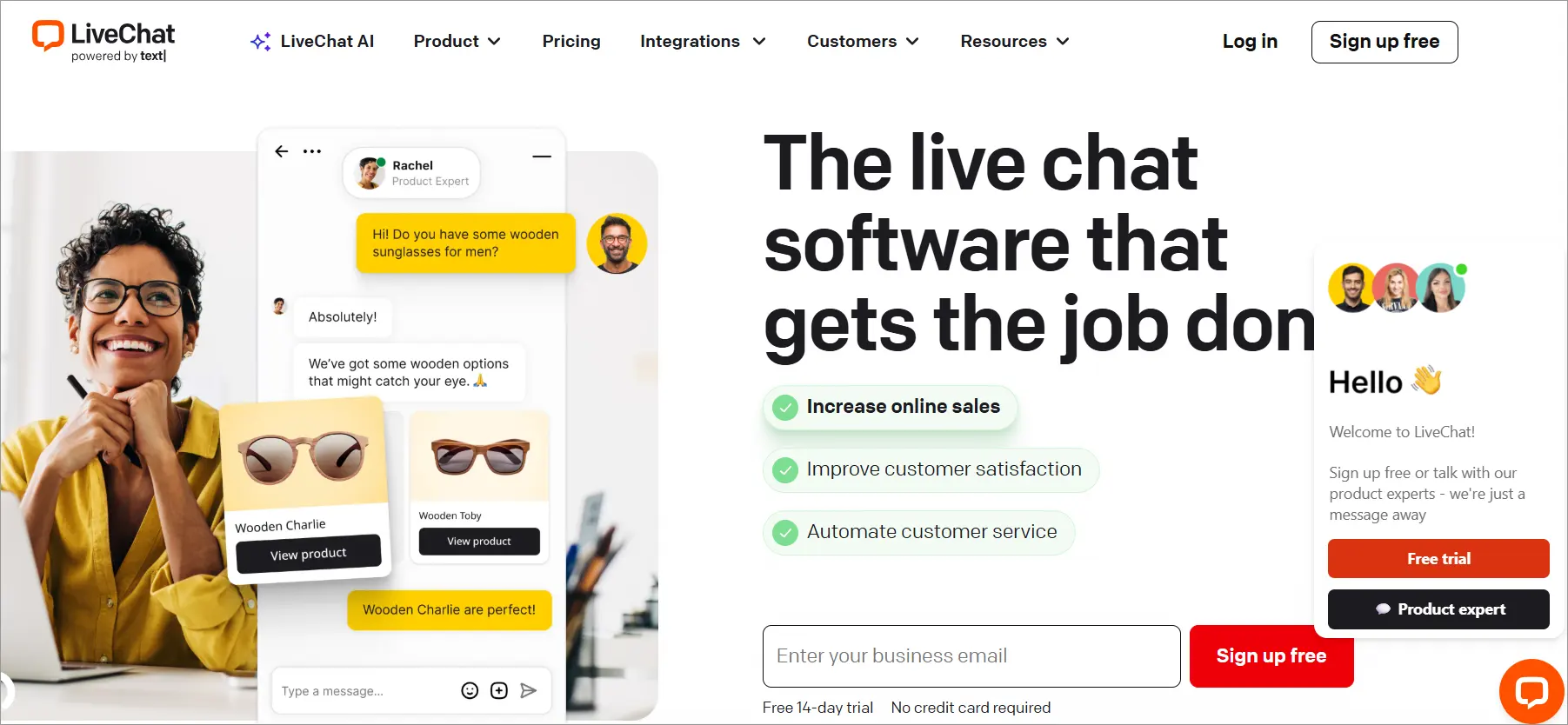 The live chat software that gets the job done