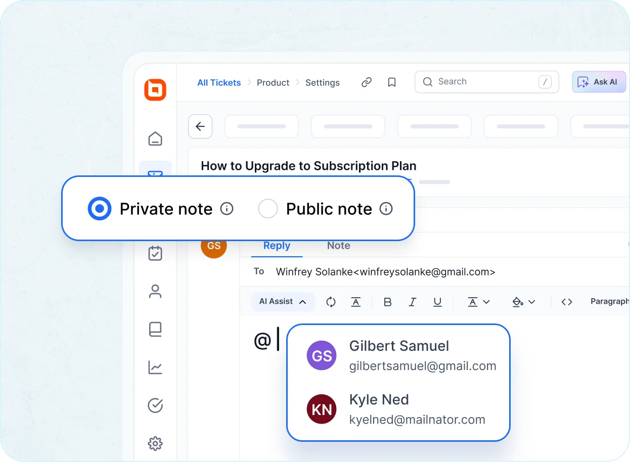 Enable effortless teamwork through shared inbox software features.