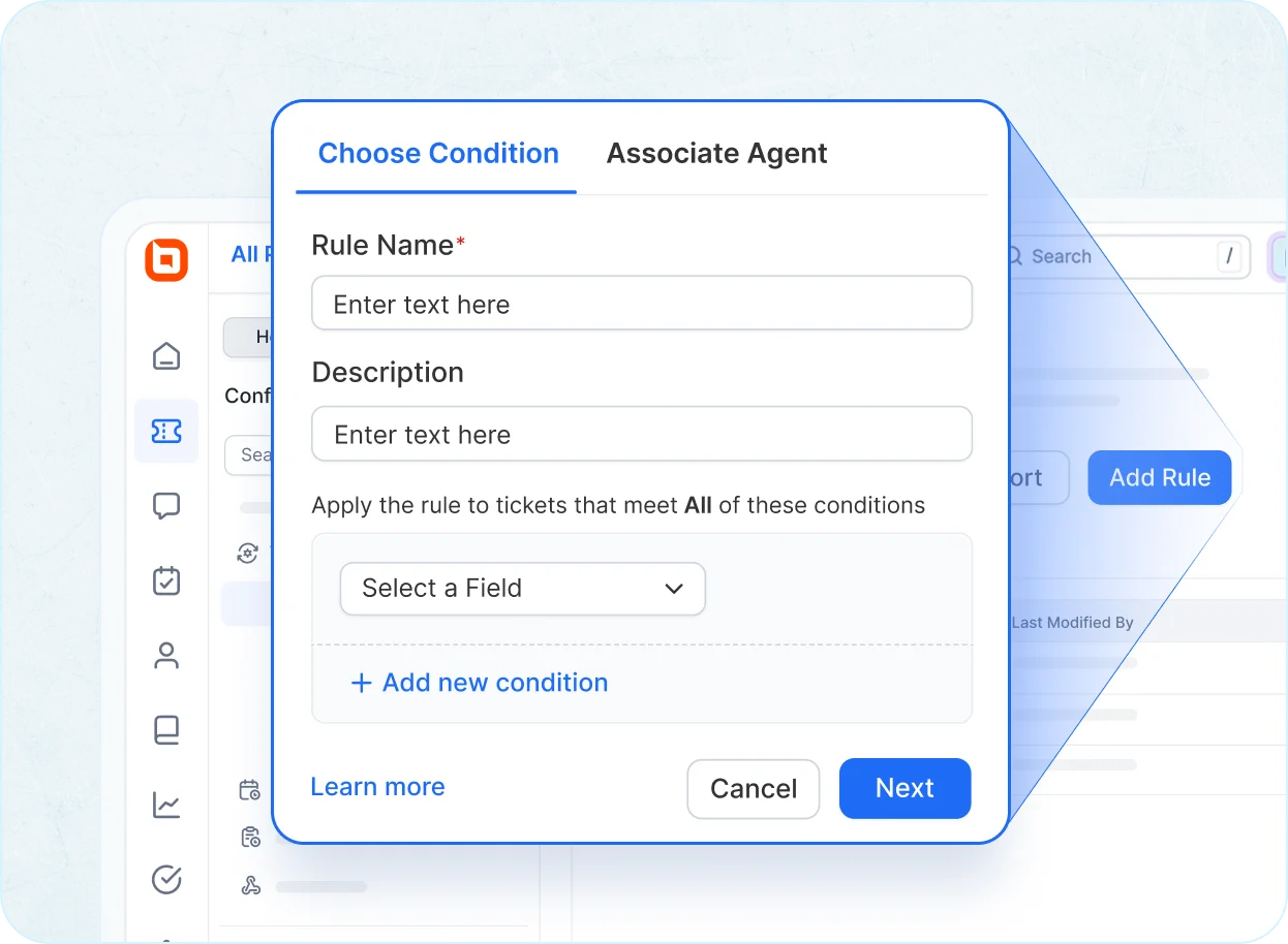 Smart auto-assignment ensures tickets reach the right agent in shared inbox software.