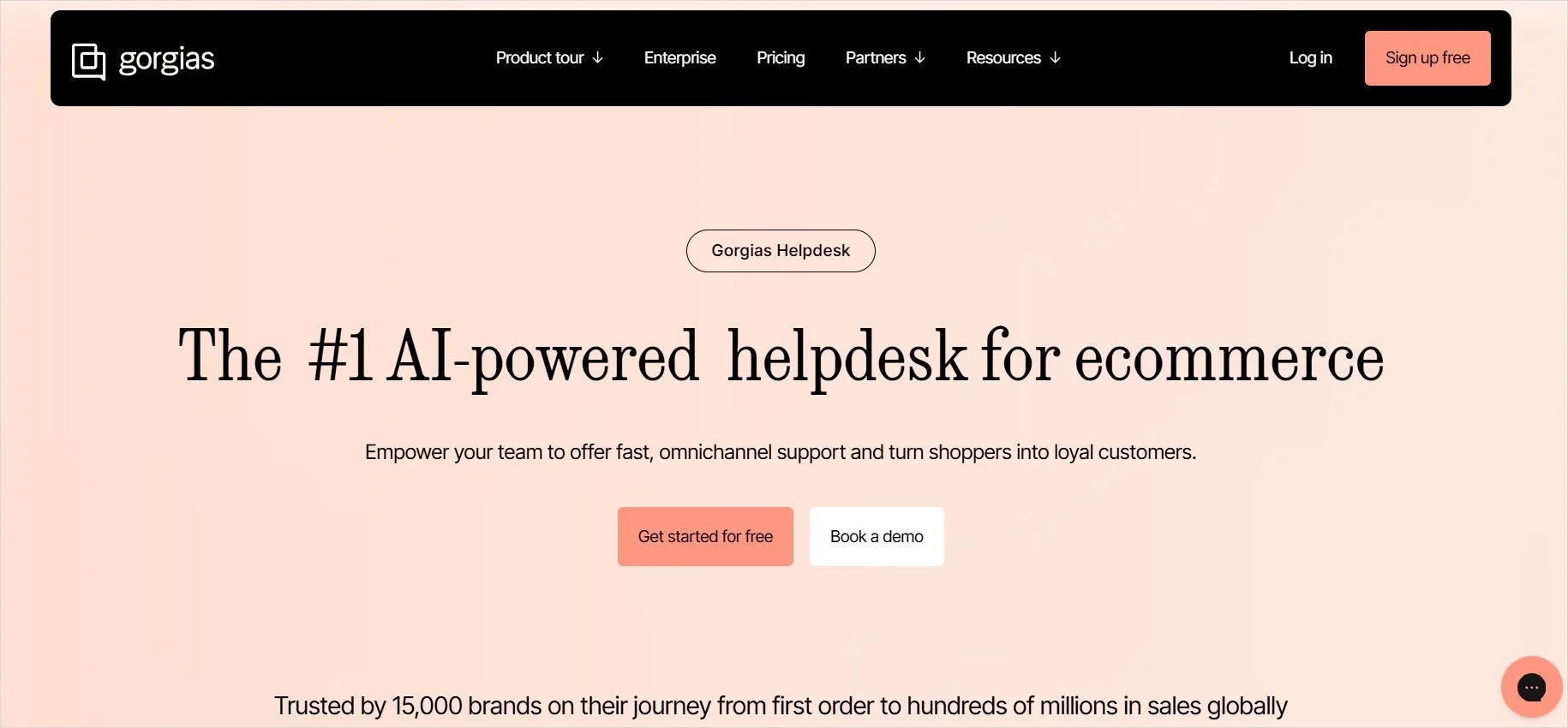 Gorgias cloud-based helpdesk