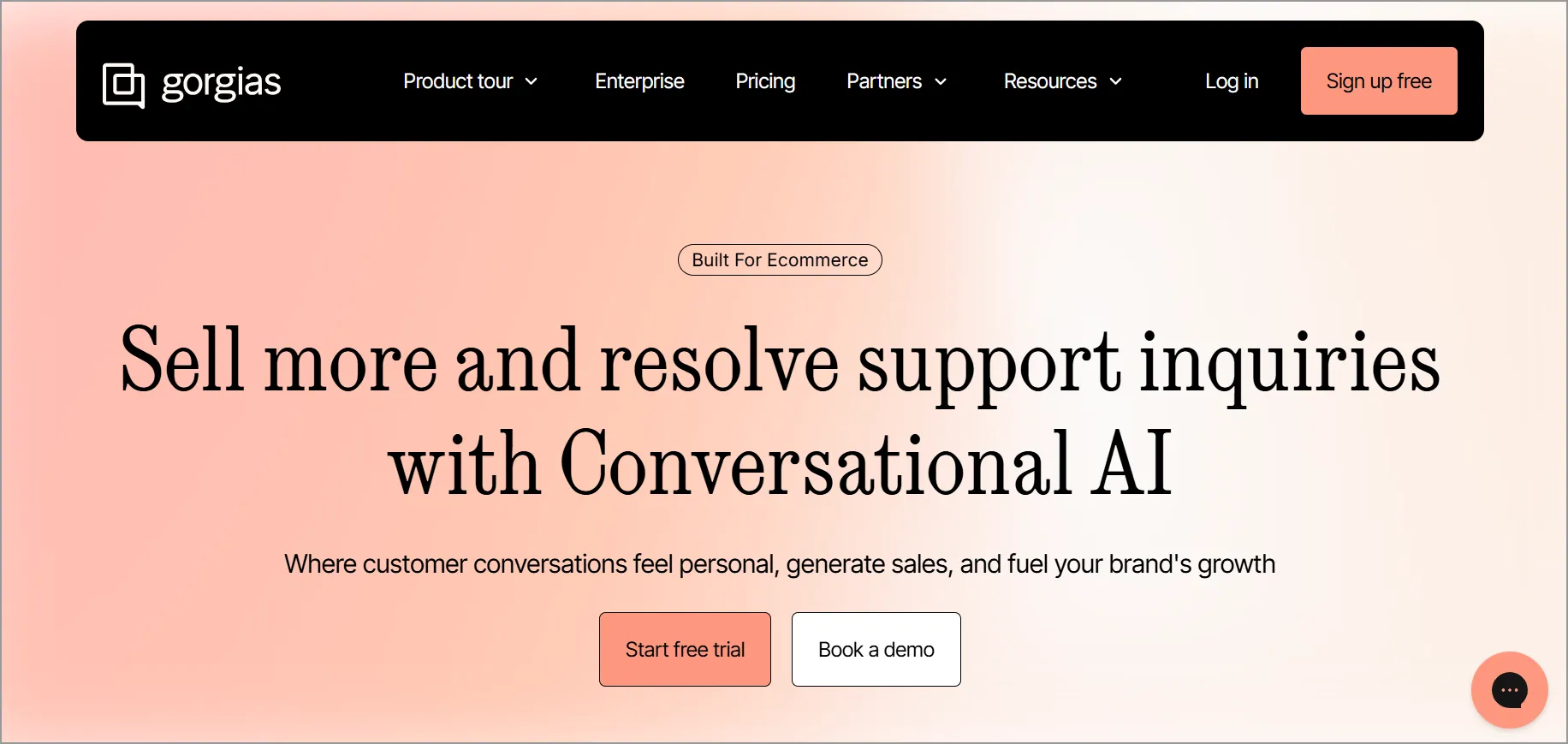 Gorgias cloud-based helpdesk