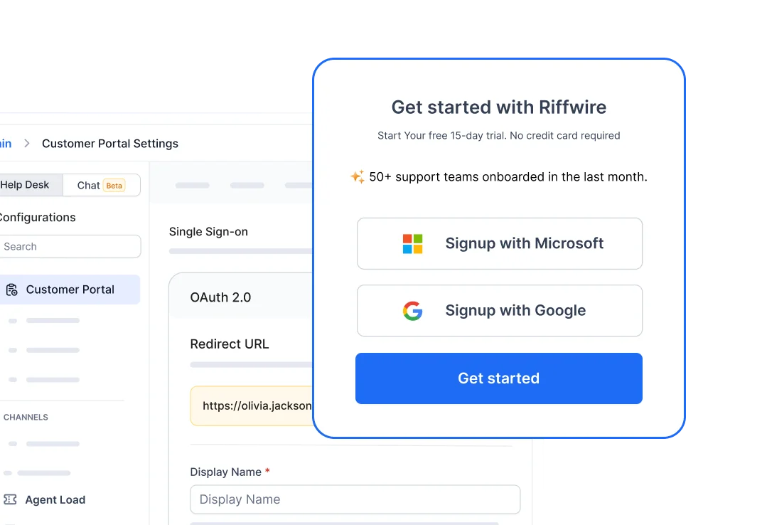 Internal help desk software with secure single sign-on for seamless access