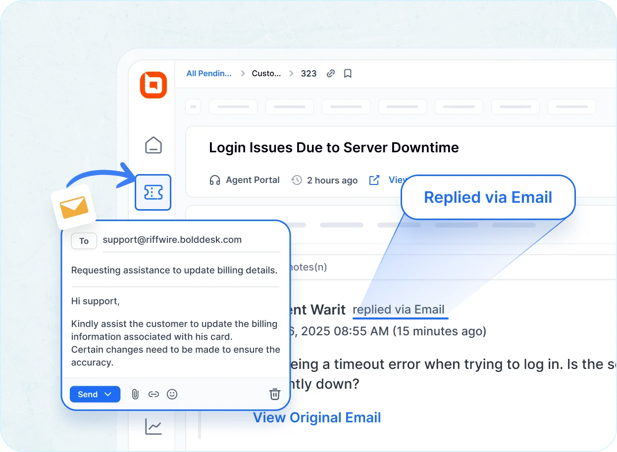 Web-based help desk with email-to-ticket conversion for seamless support tracking.