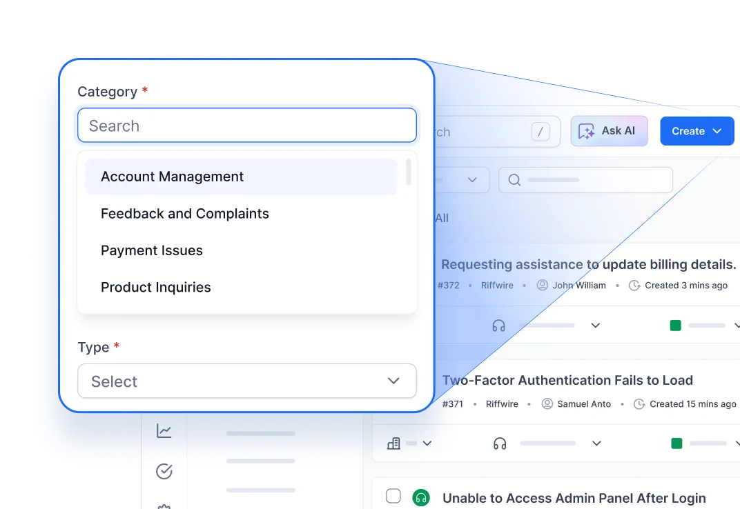 Internal help desk software for multi-department setup with unique workflows and portals