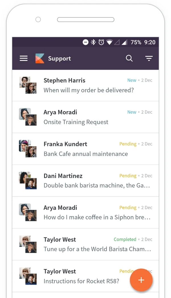 Kayako mobile app