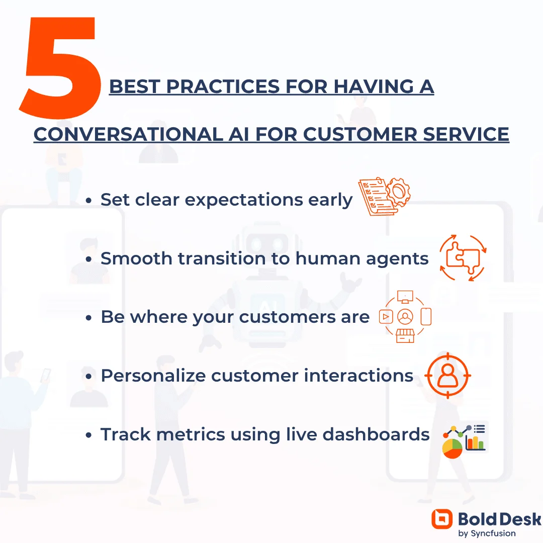 Best practices for having a conversational AI for customer service
