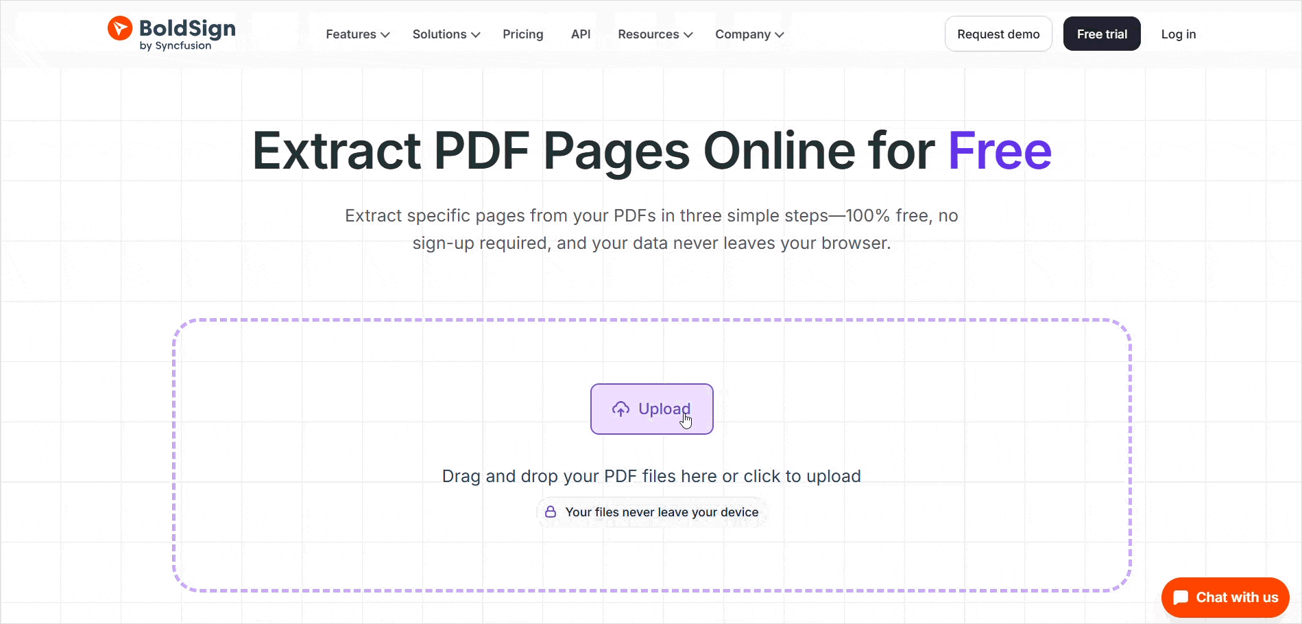 Extract PDF Pages Tool