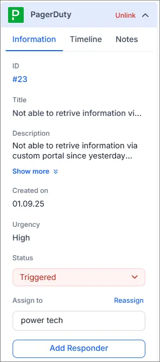 pagerduty information