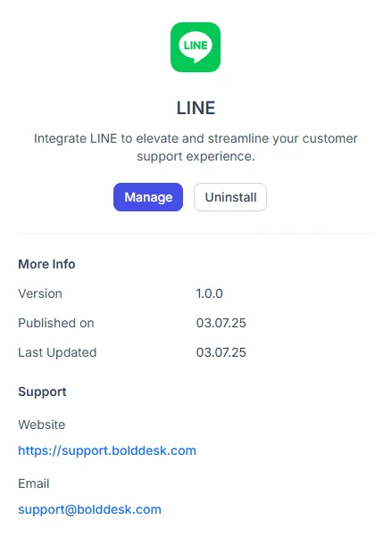 LINE App Integration