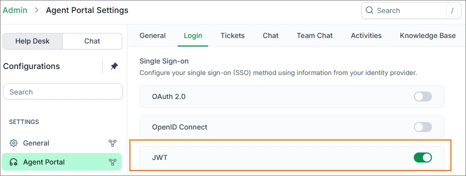 JWT SSO Support-id server