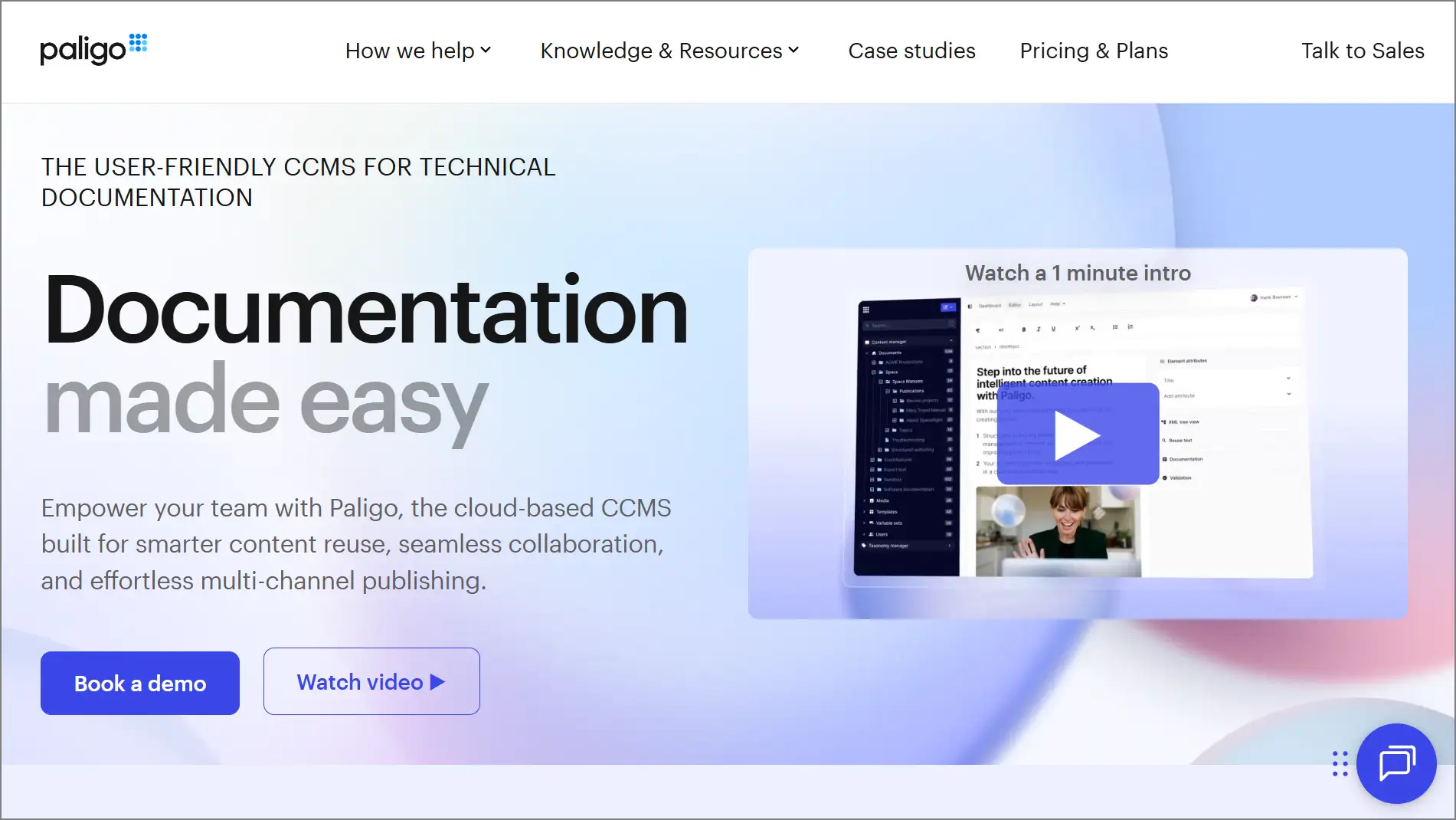 Paligo user guide software